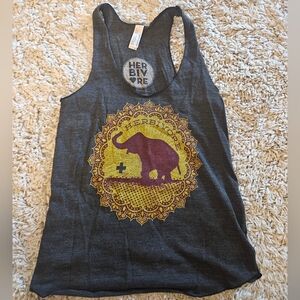 American Apparel Herbivore Vegan Tank XS Elephant